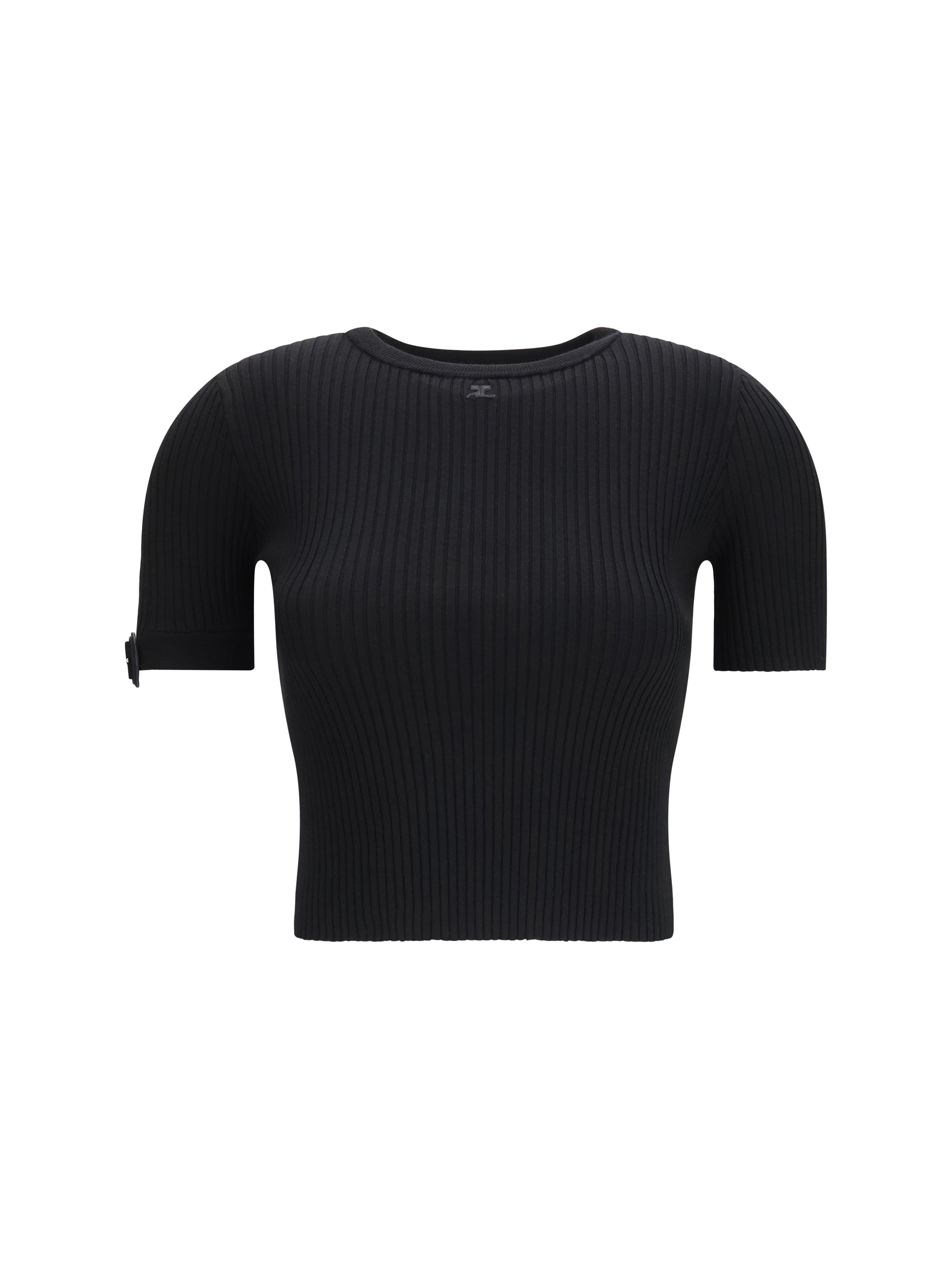 COURRÈGES M ribbed crop top