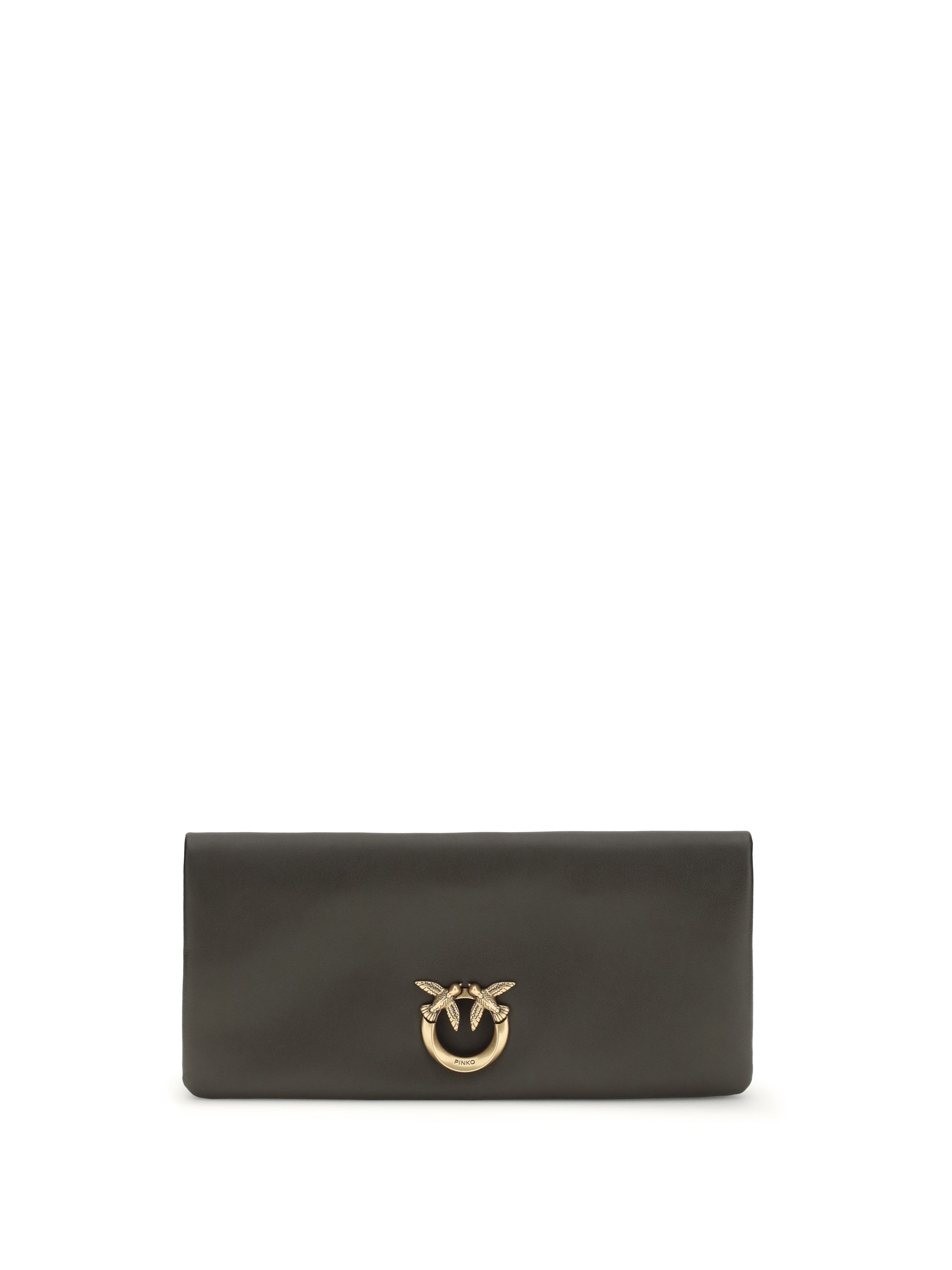 PINKO OS love medium clutch bag