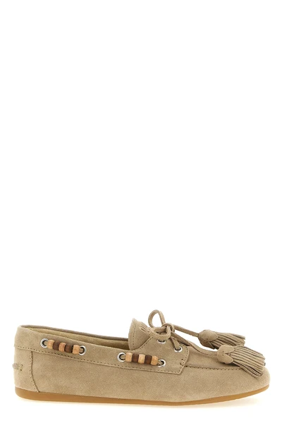 suede boat shoe