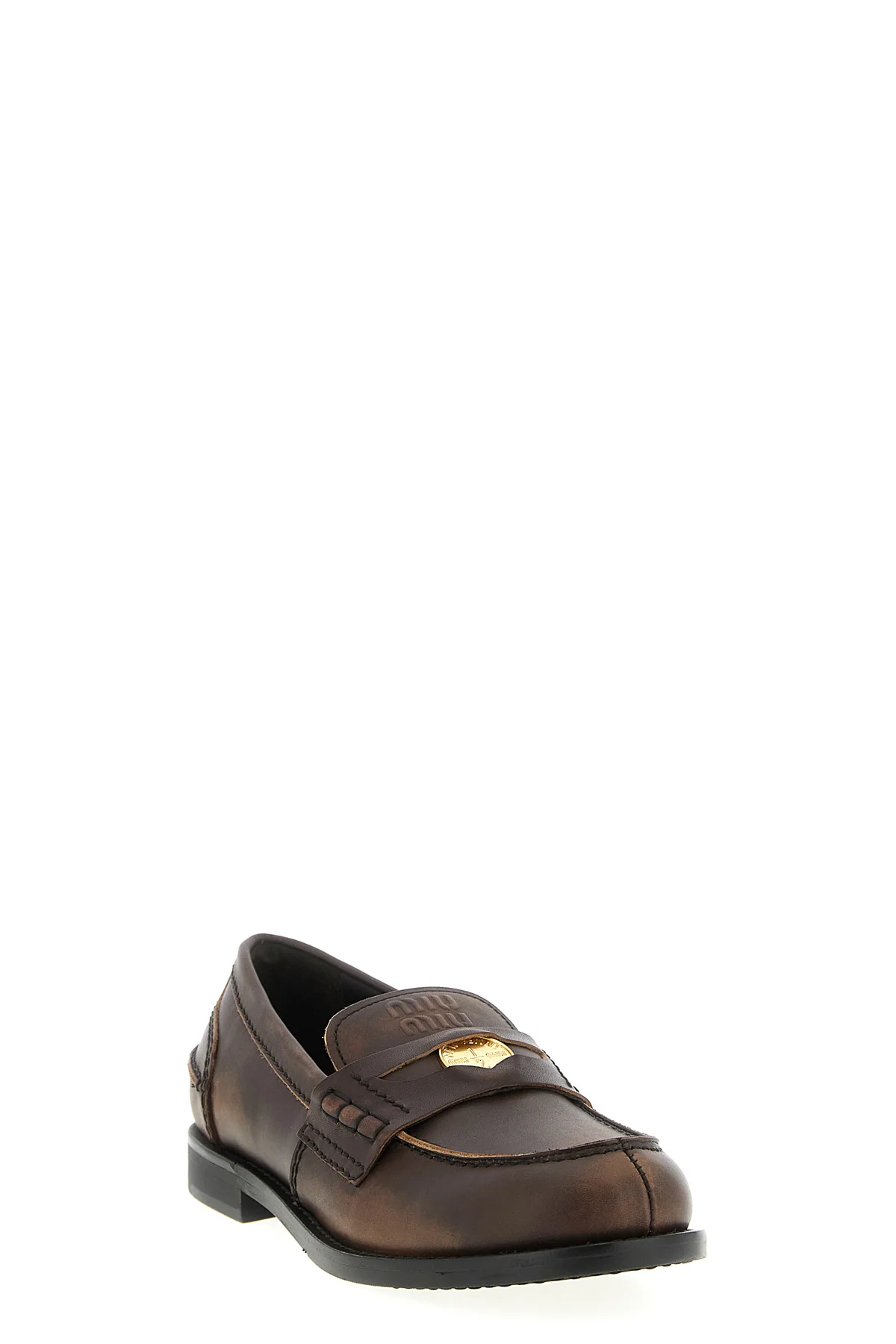 penny loafers loafers in vintage-effect leather