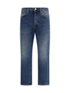 washed twisted seam jeans