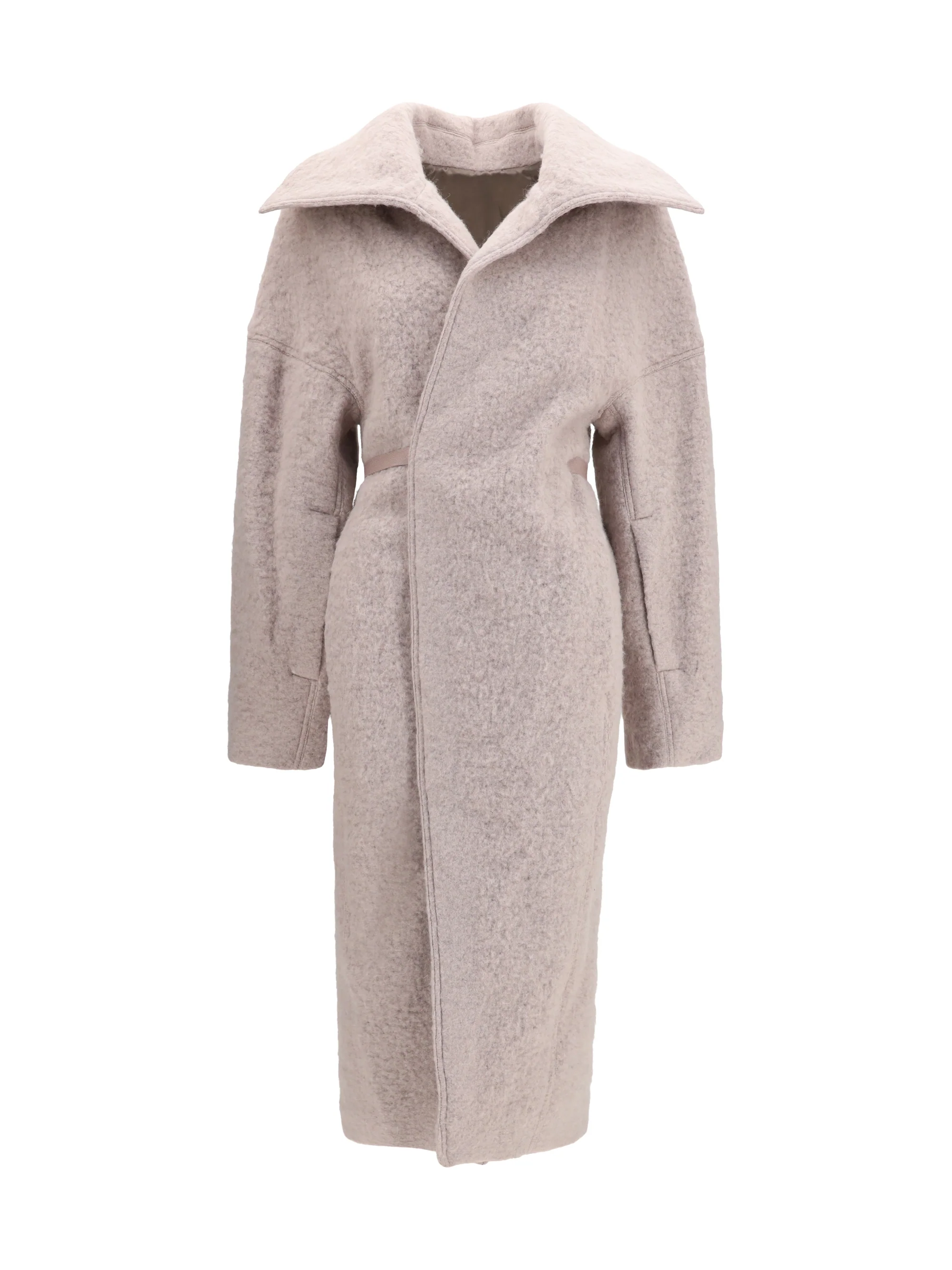 RICK OWENS 40 dracucollar belted coat