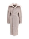 dracucollar belted coat