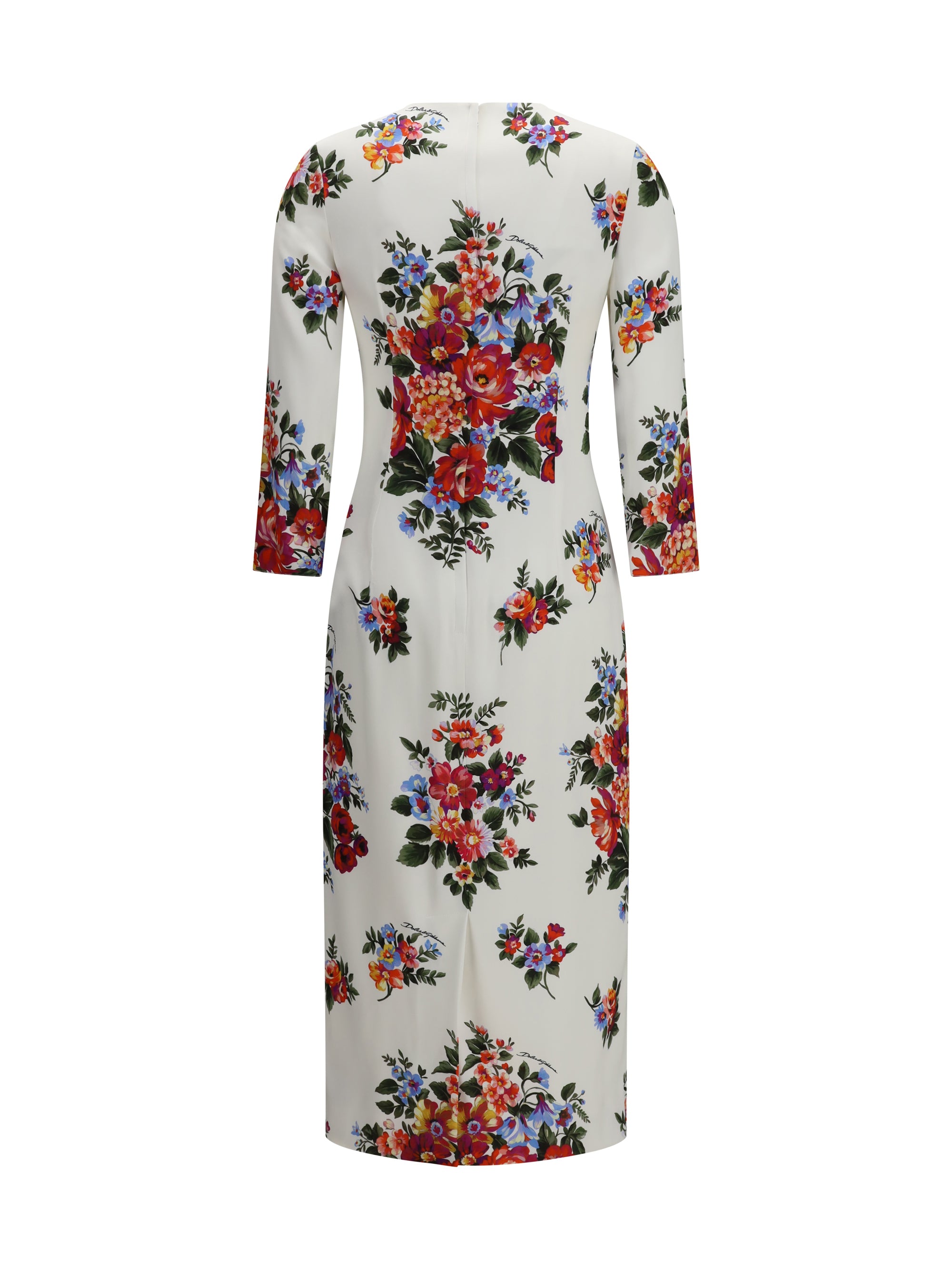 DOLCE amp; GABBANA 42 floral print stretch viscose dress
