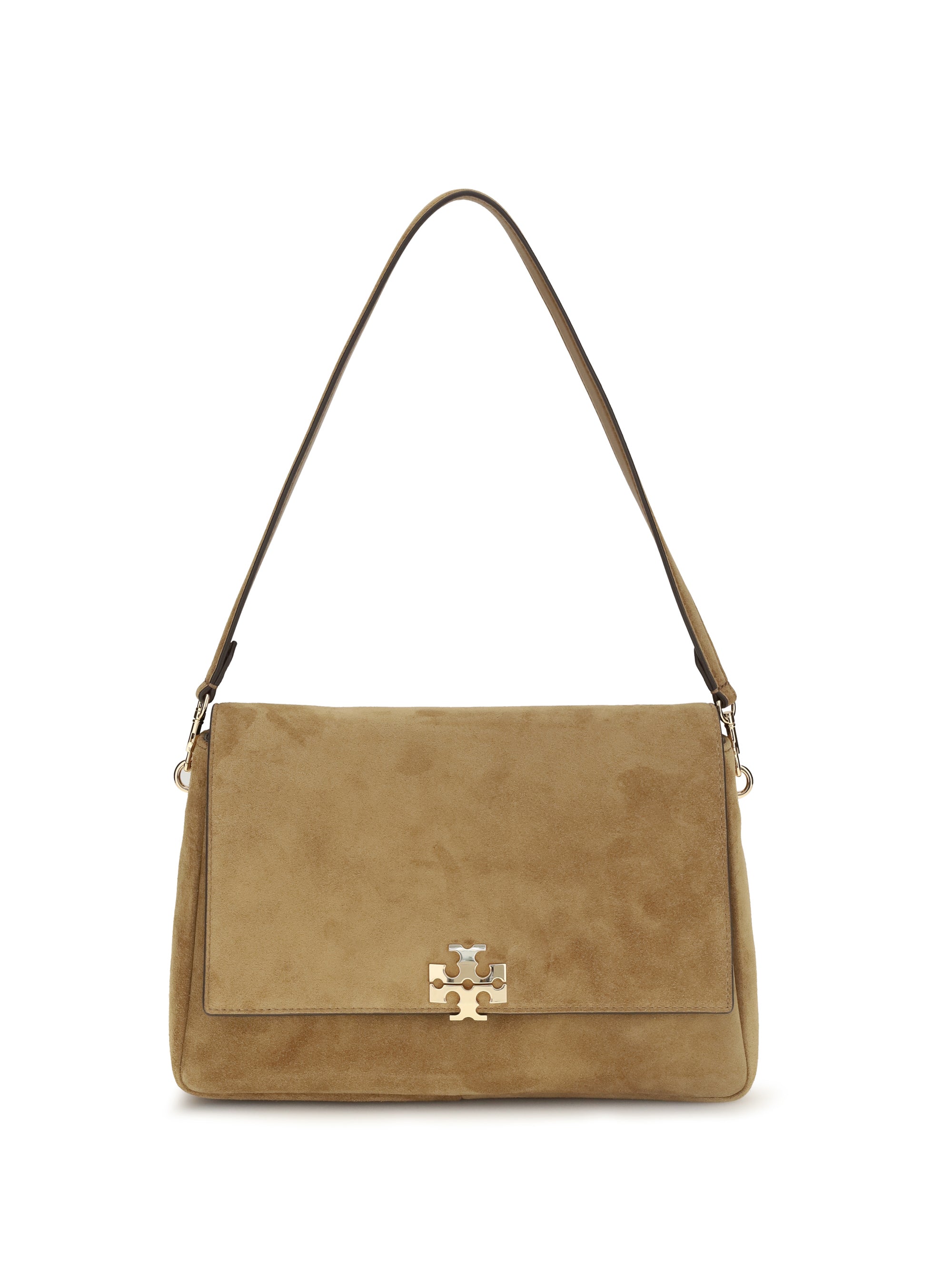 TORY BURCH OS charlie suede shoulder bag
