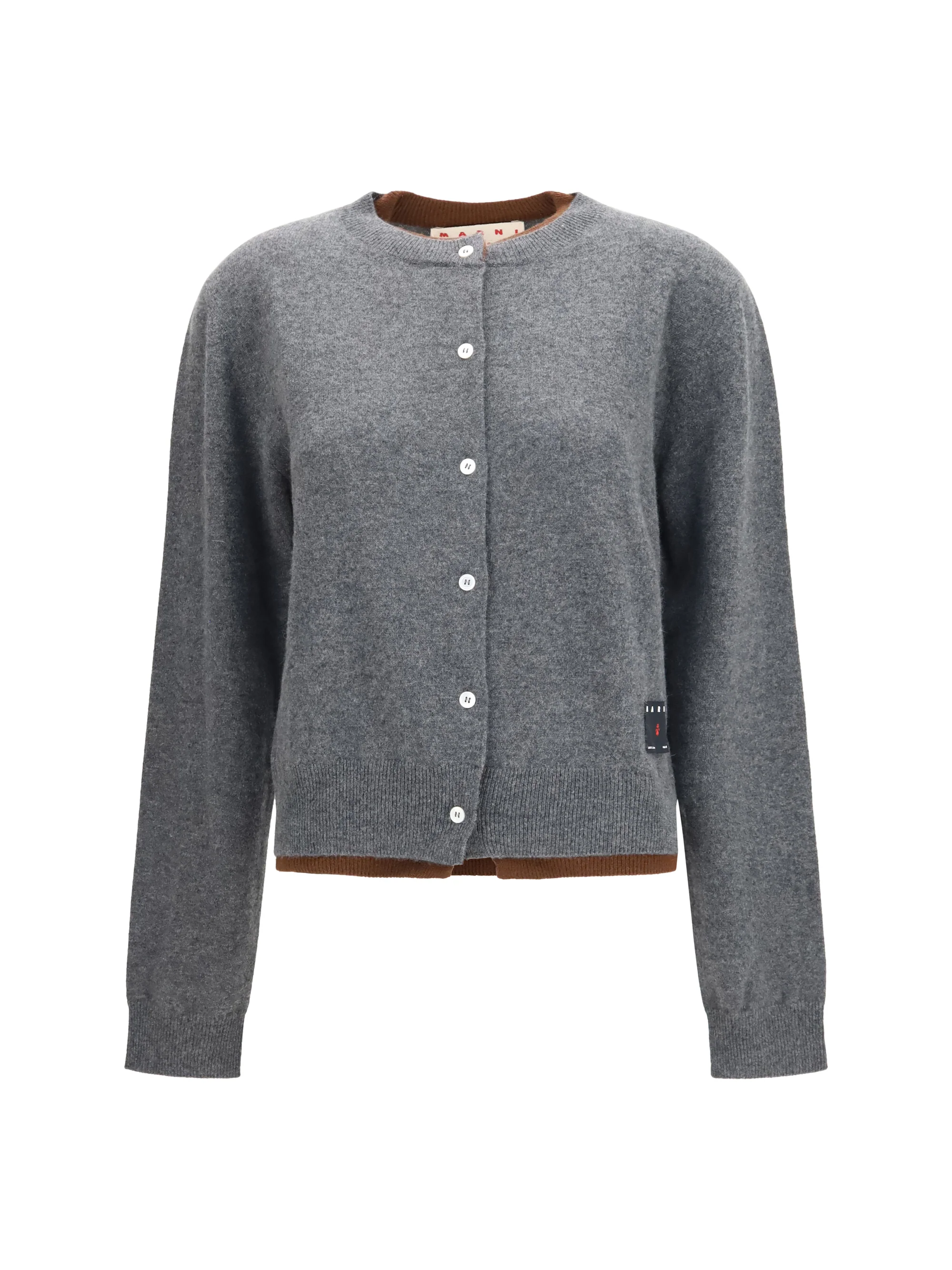 MARNI 38 layered effect cashmere cardigan