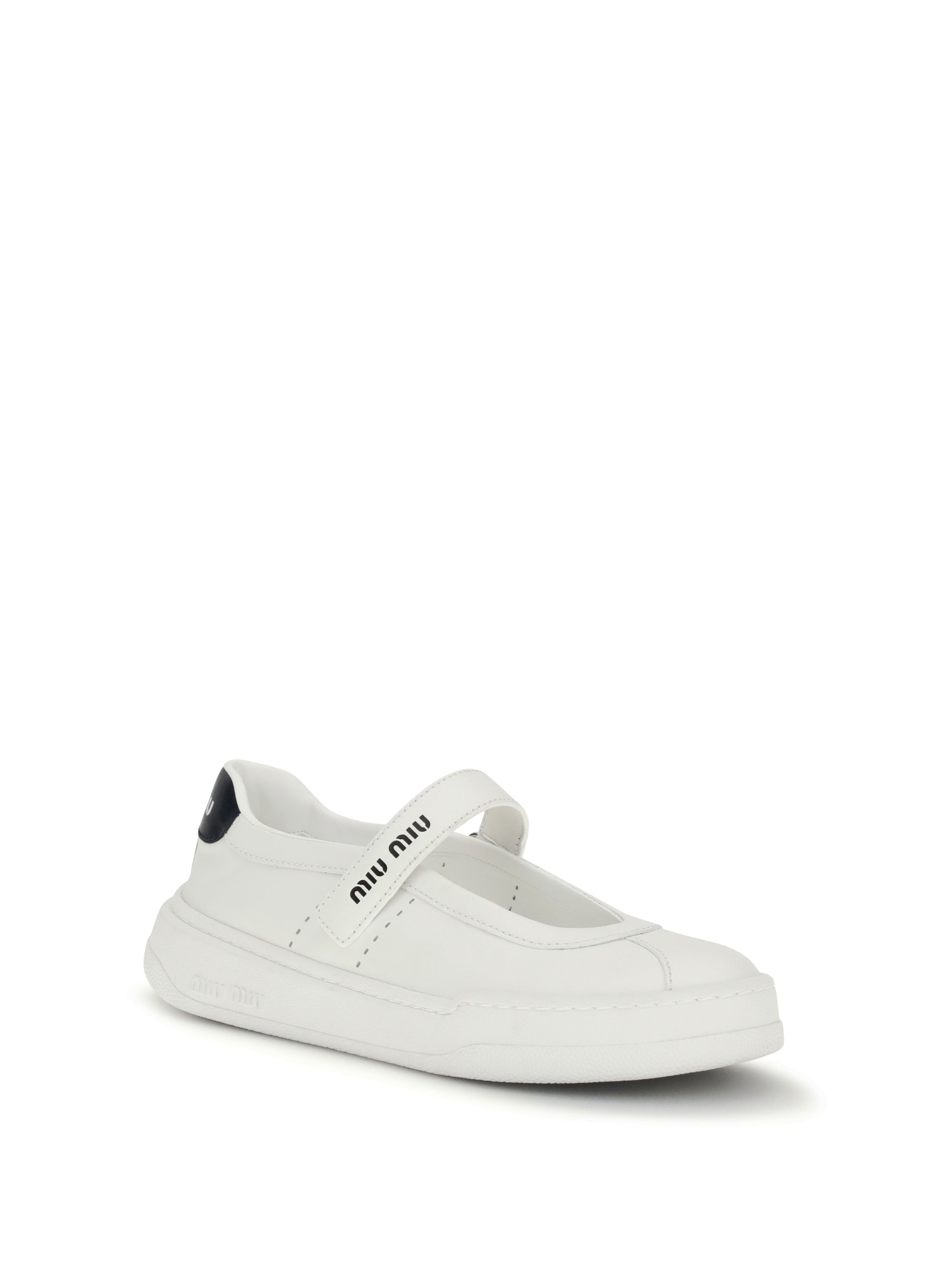 MIU MIU 40.5 leather ballerinas sneakers