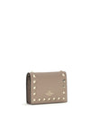 rockstud leather wallet