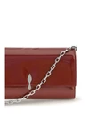 bettina patent leather chain wallet