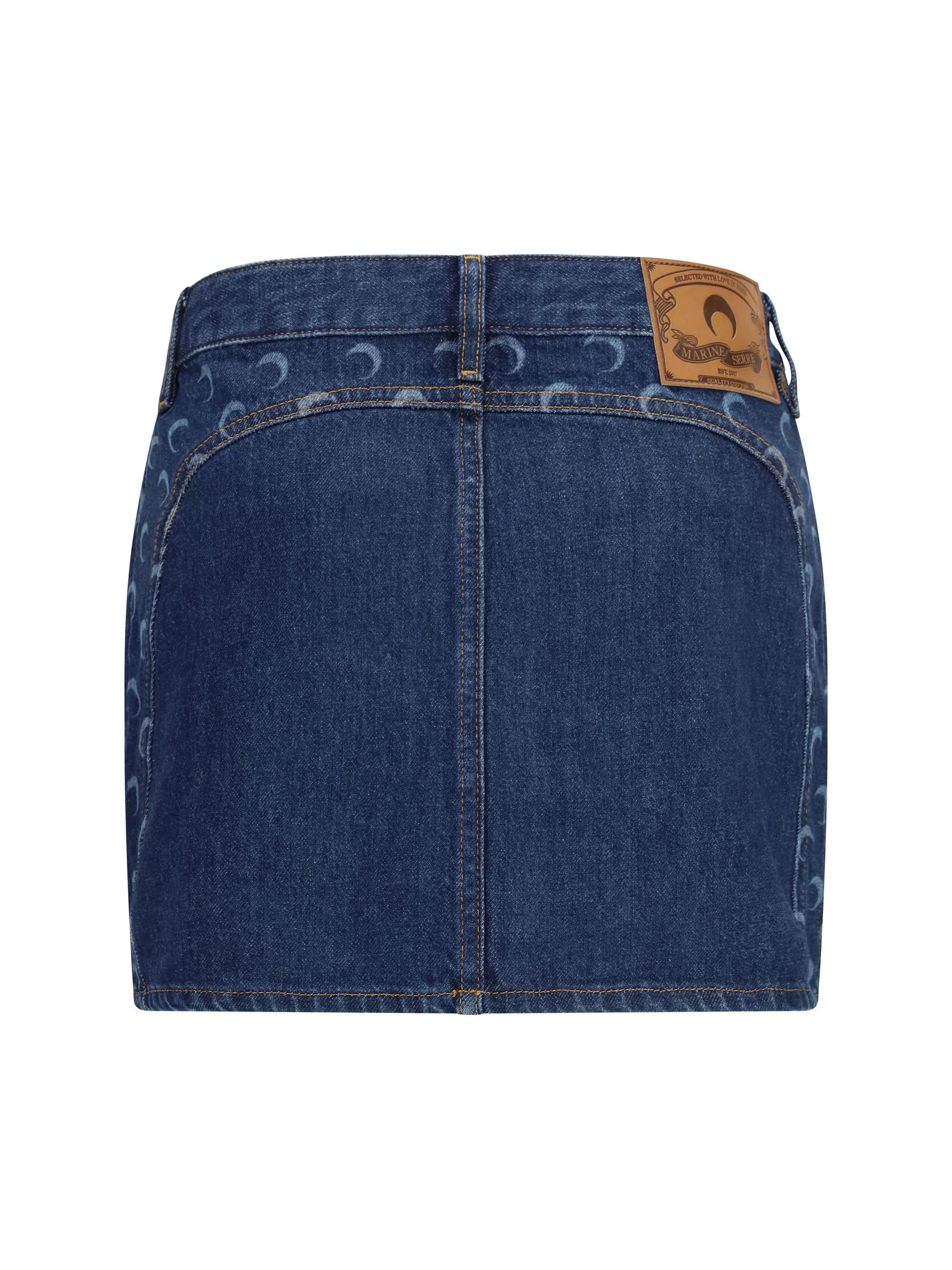 zipped mini skirt