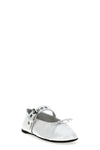 shiny patent leather ballet flats