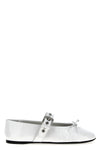 shiny patent leather ballet flats