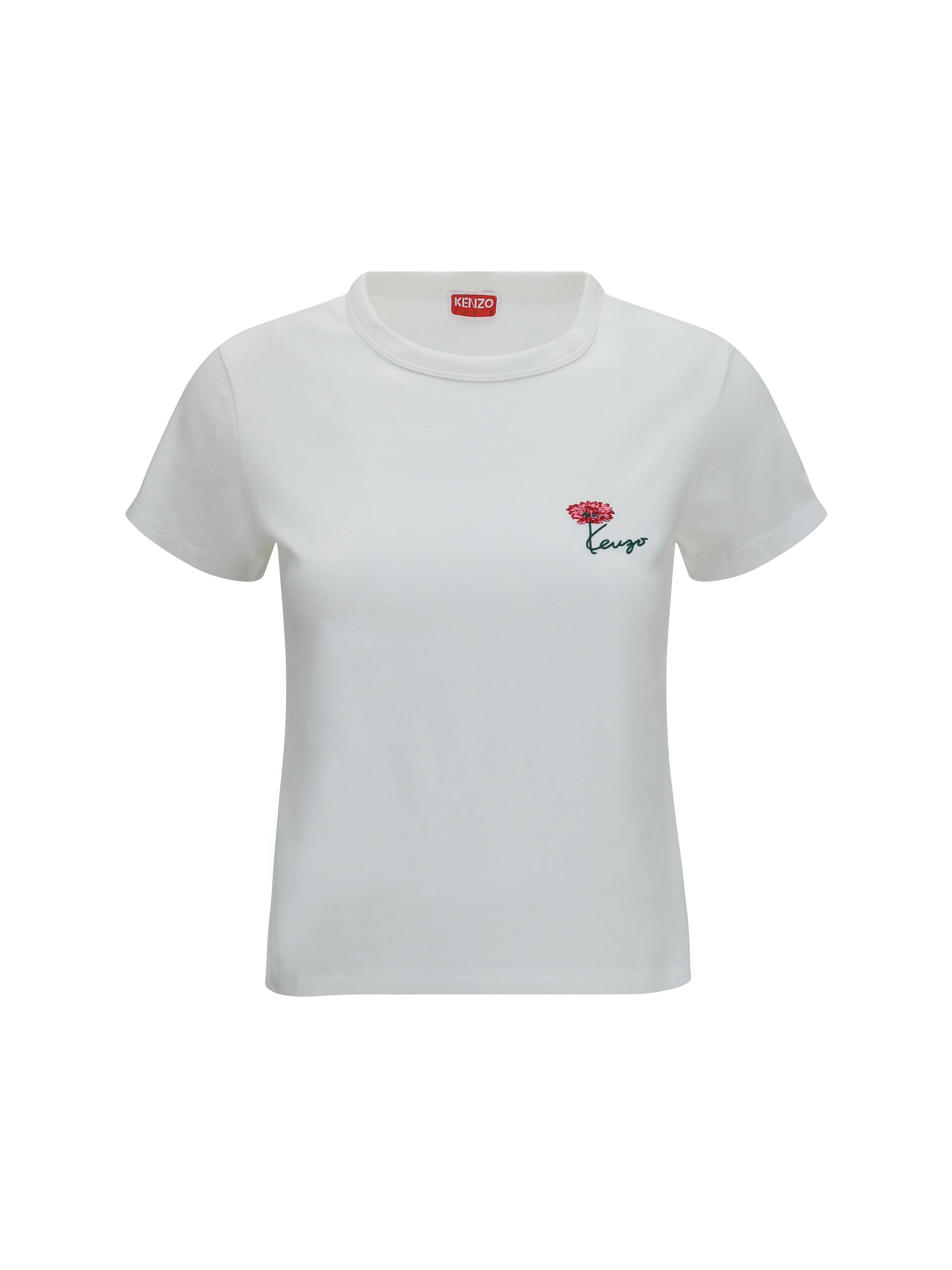 KENZO L kenzo tulip embroidered cotton t-shirt