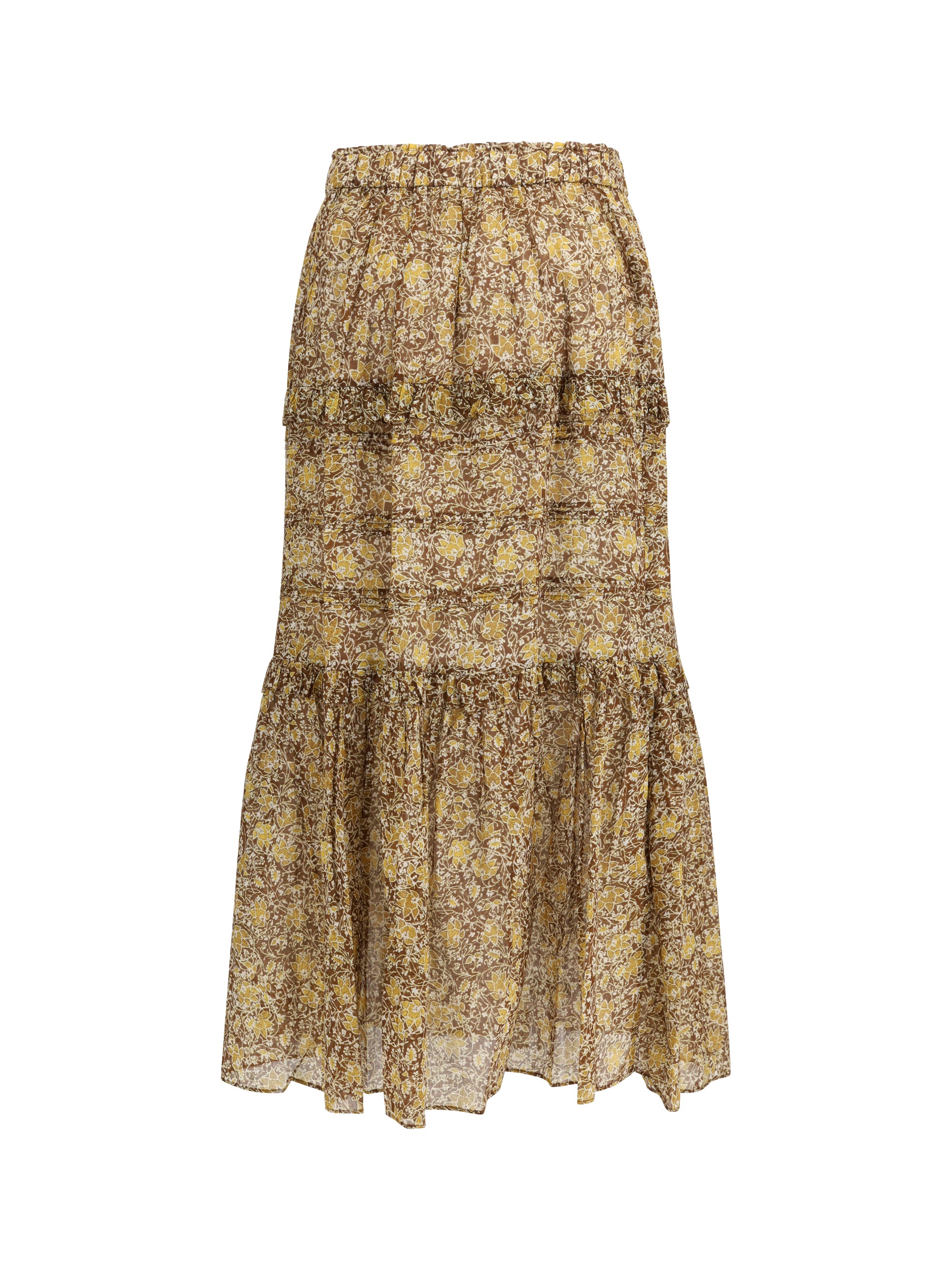 MARANT ETOILE 36  volomia long ruffled skirt