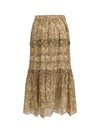 volomia long ruffled skirt