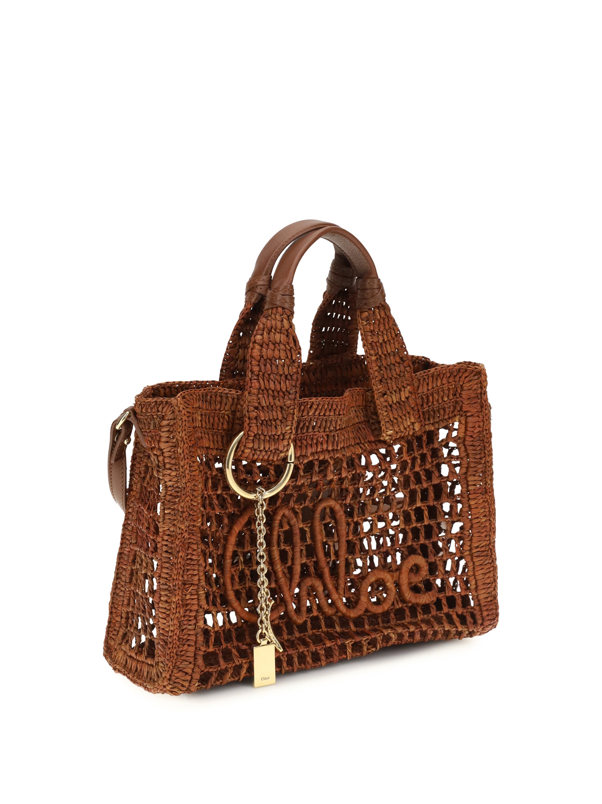 CHLOÉ OS small summer banana east-west tote bag