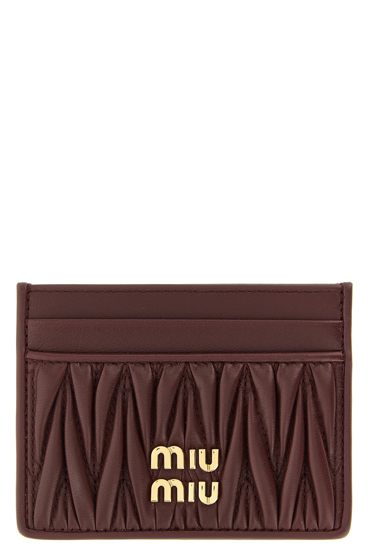 MIU MIU OS nappa card holder