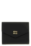 the miu miu compact black hammered leather wallet represents the essence of luxu