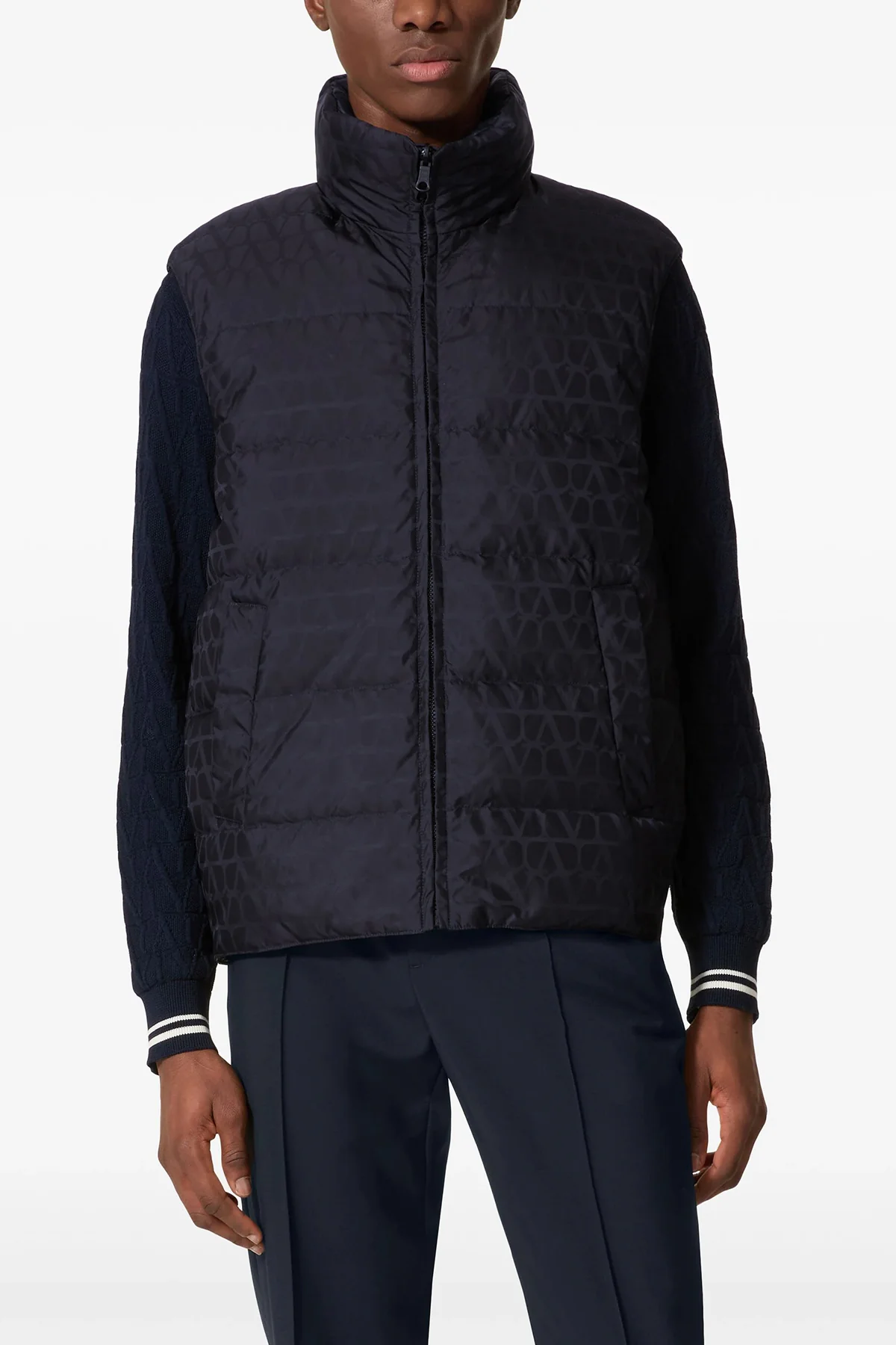 all-over toile iconographe nylon vest