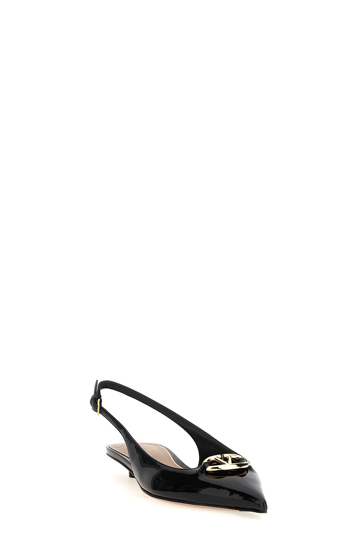 VALENTINO GARAVANI 35.5 vlogo moon leather slingbacks