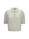 wool polo with vintage buttons