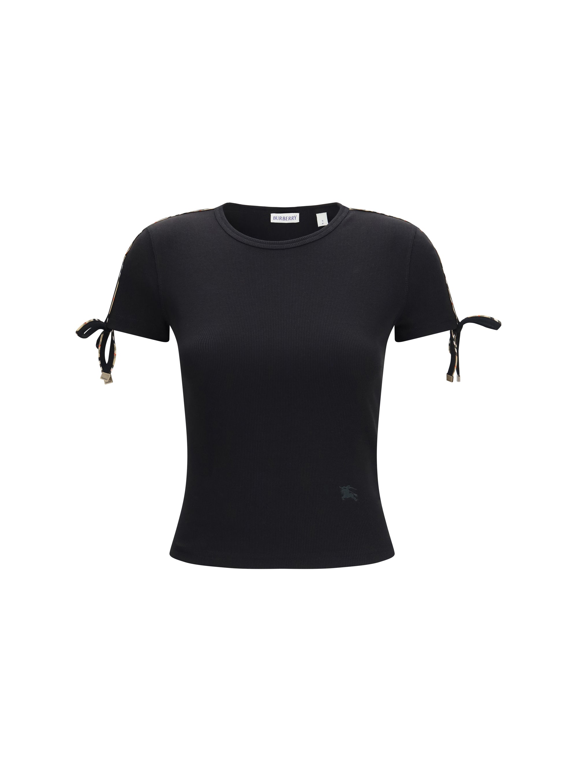BURBERRY L cotton lace-detail t-shirt