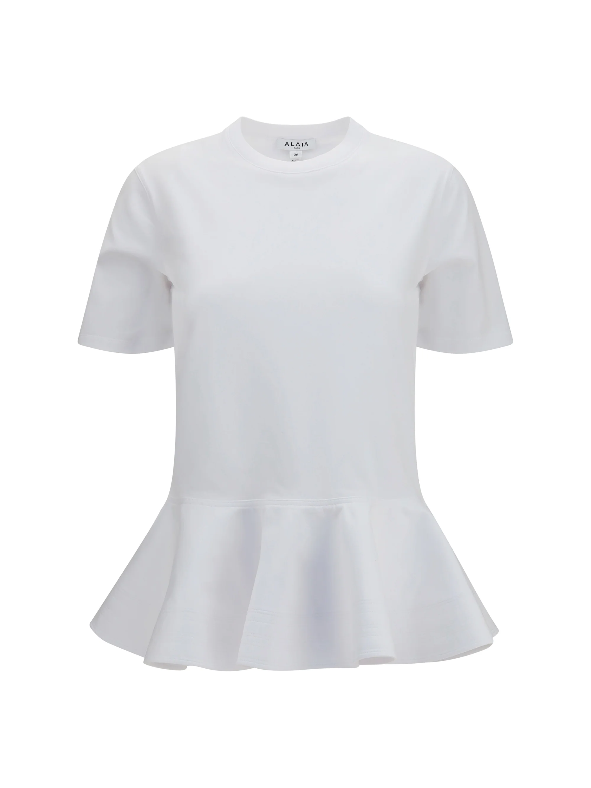 ALAÏA 36 cotton jersey crinoline t-shirt