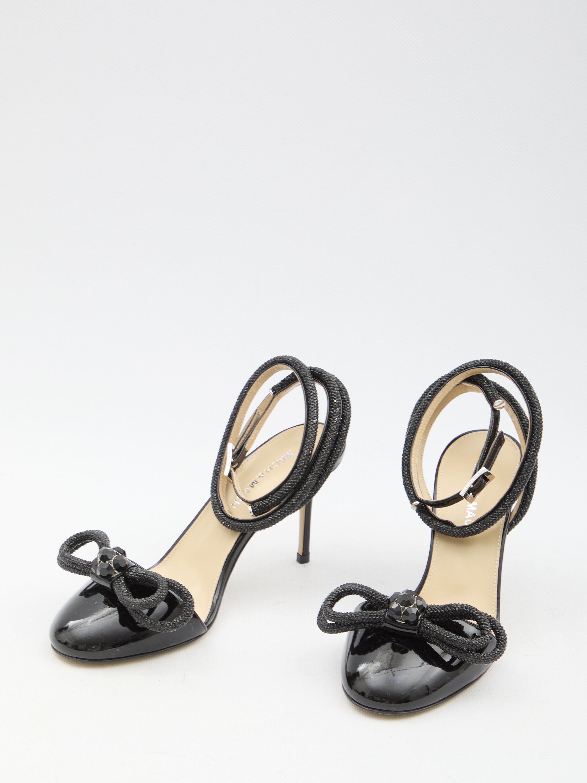 double bow closed toe sandals