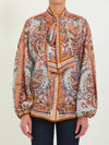 aster tie neck blouse