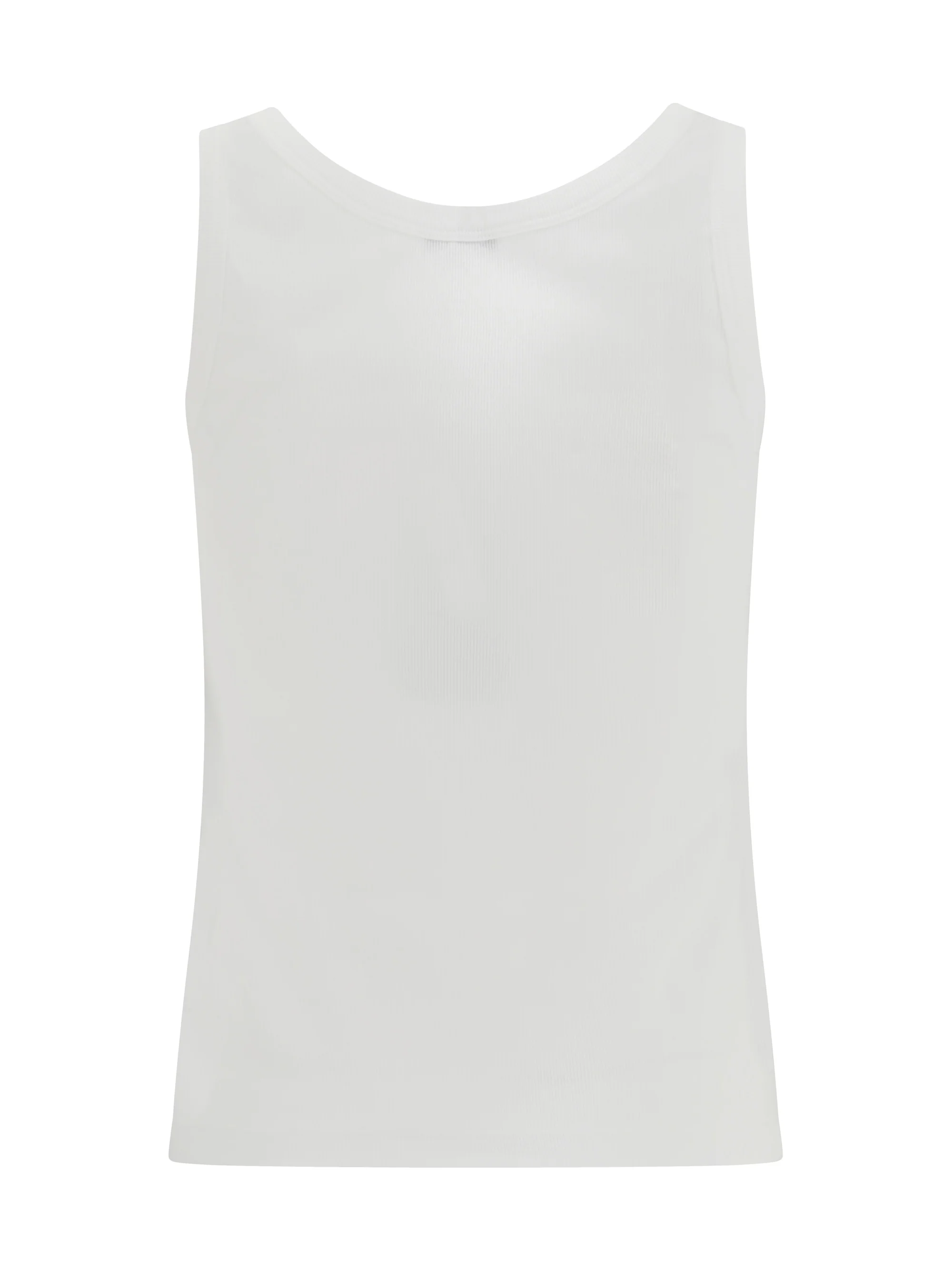 tank top in cotton rib stretch