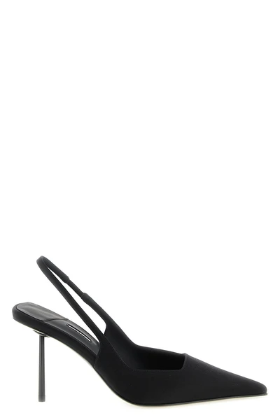 le silla amelia slingbacks define a new footwear geometry through a sharp and