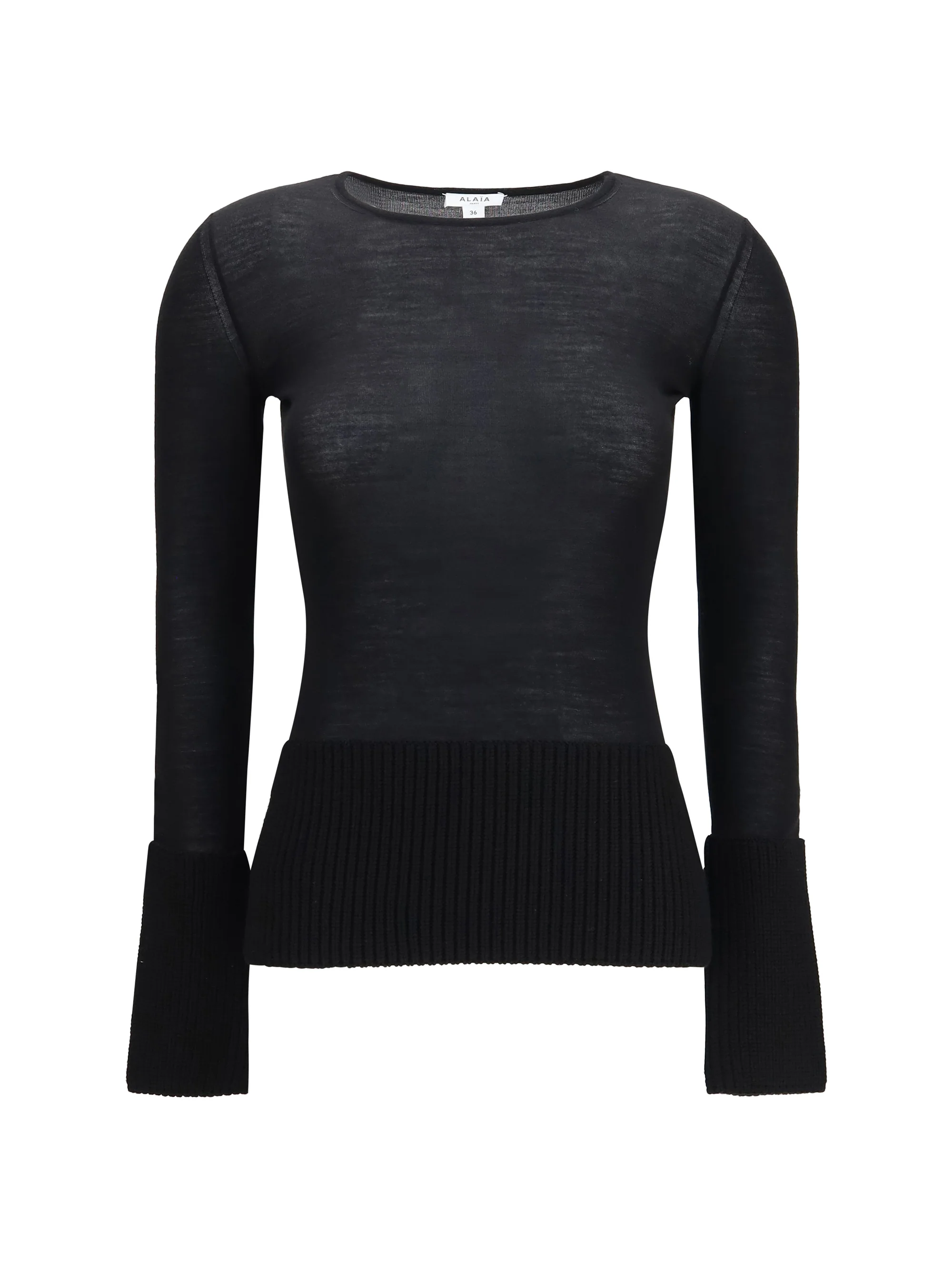 merino wool crewneck top