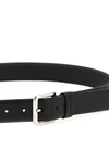claudio zerbini belt in fine black calf
