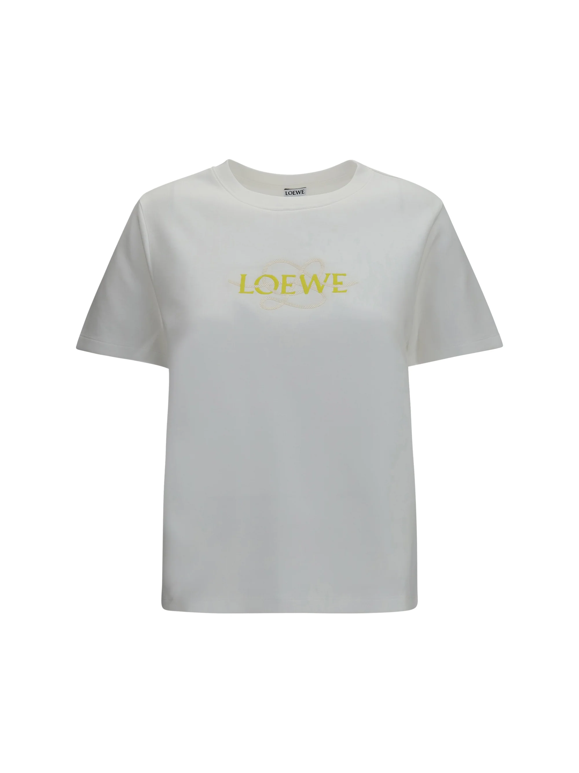 LOEWE L cotton blend t-shirt with embroidered logo