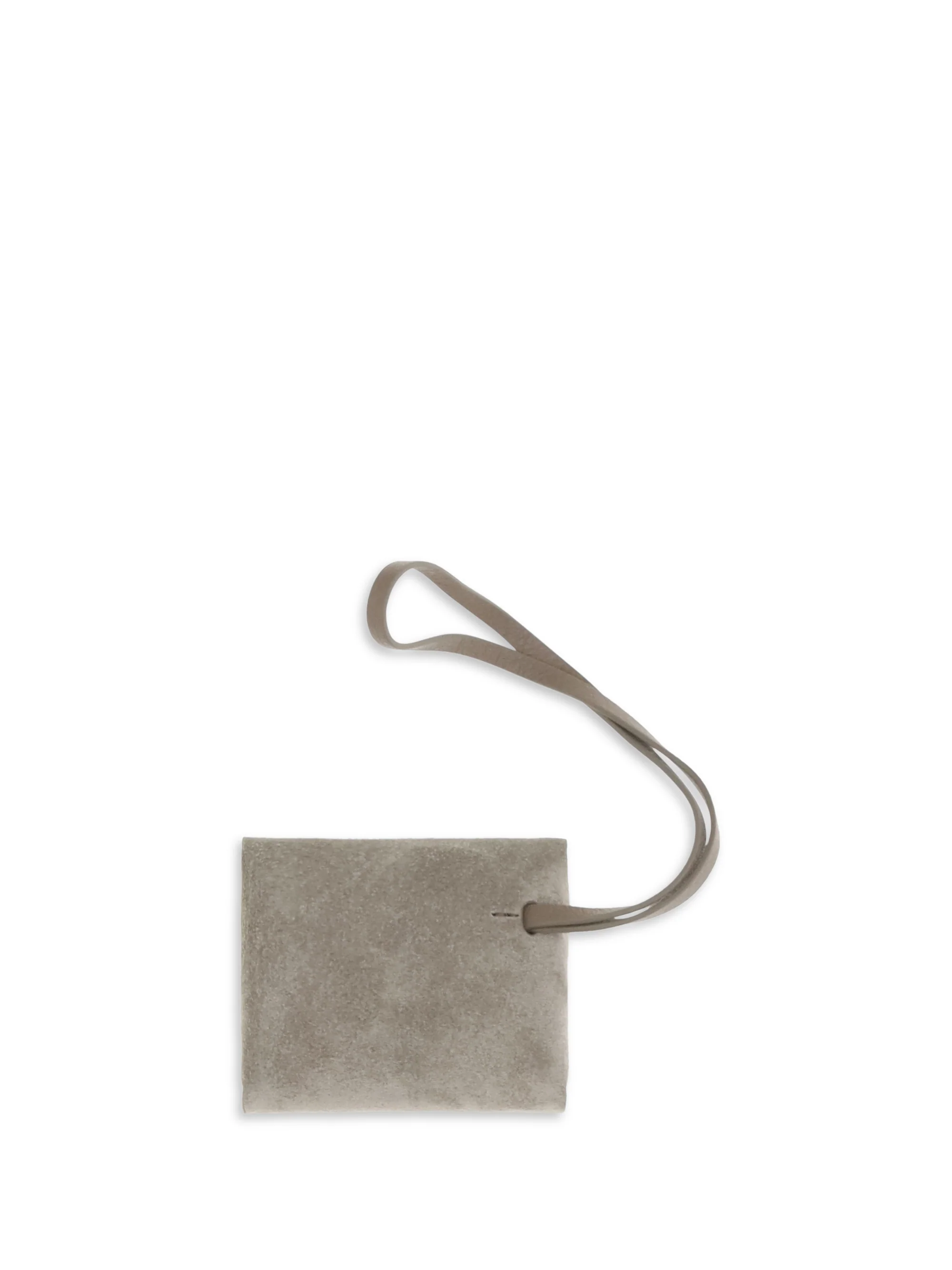 suede bag charm