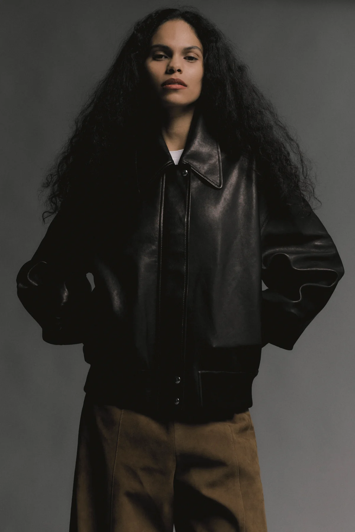 shelman leather bomber jacket