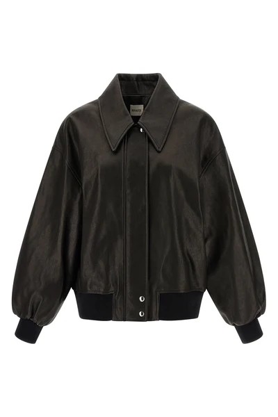 shelman leather bomber jacket