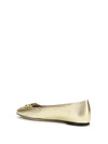vlogo signature laminated nappa ballerinas