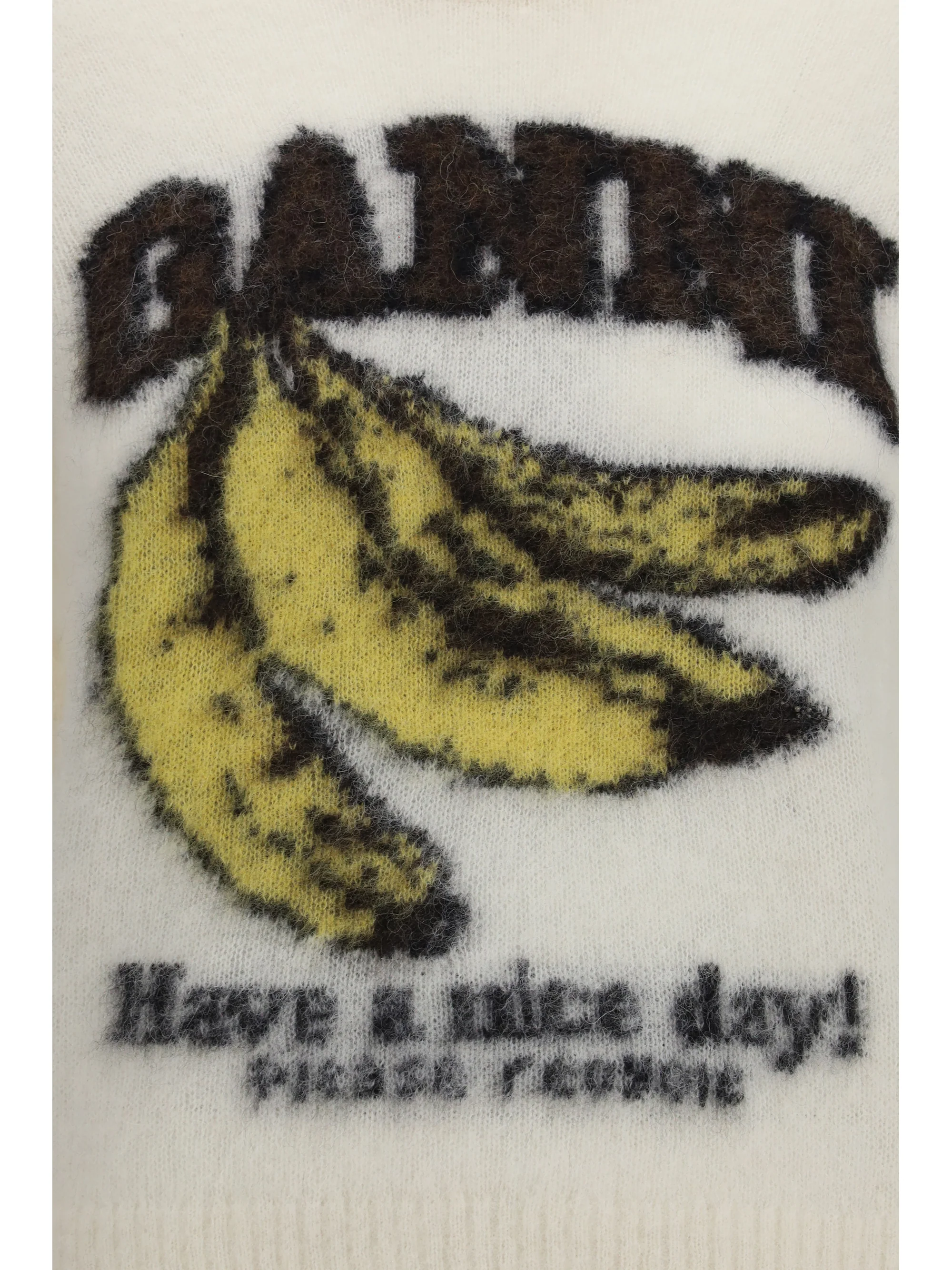 alpaca graphic knit t-shirt