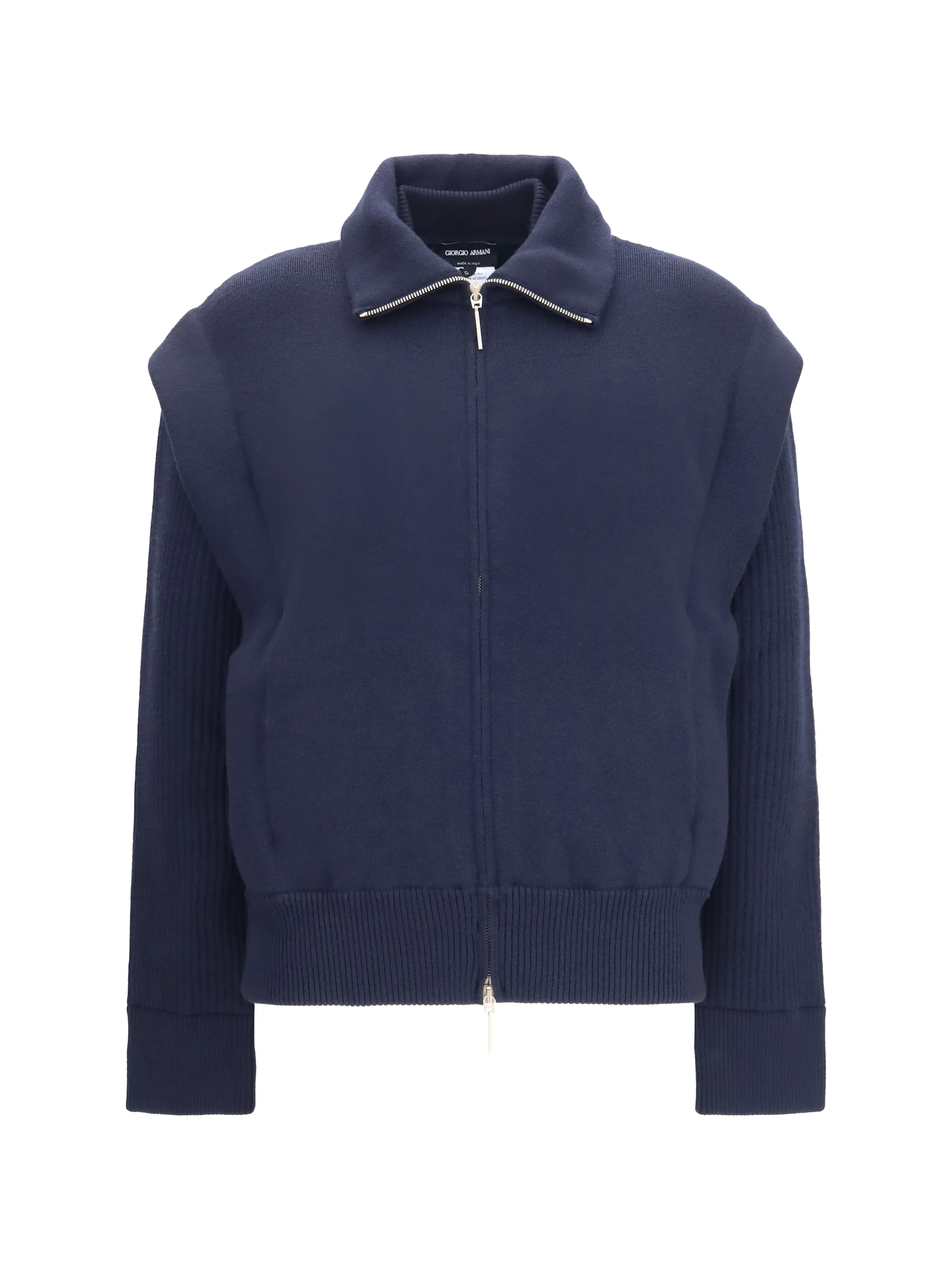 GIORGIO ARMANI 42 padded virgin wool bomber jacket