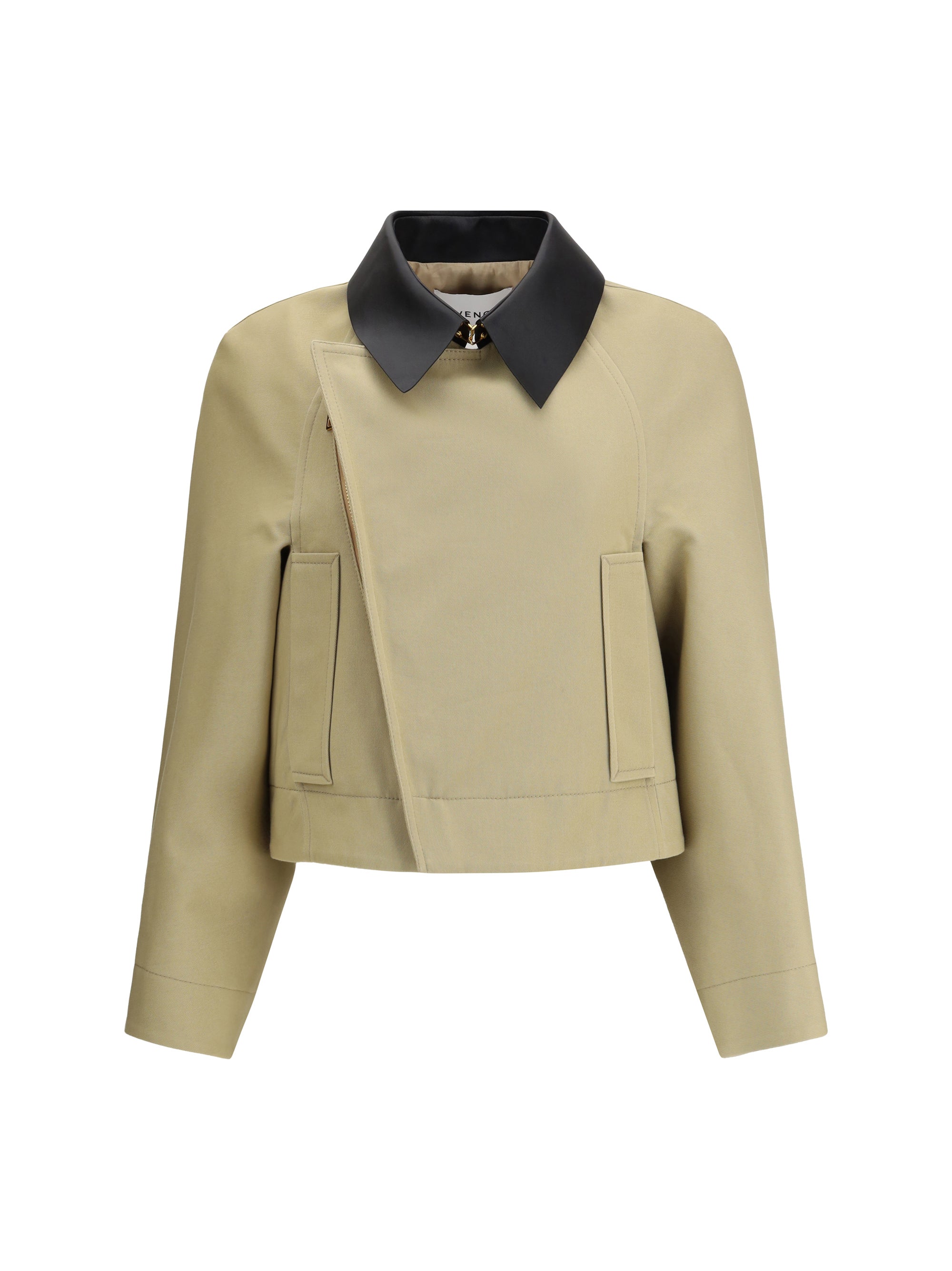 GIVENCHY 36 cropped cotton and wool caban