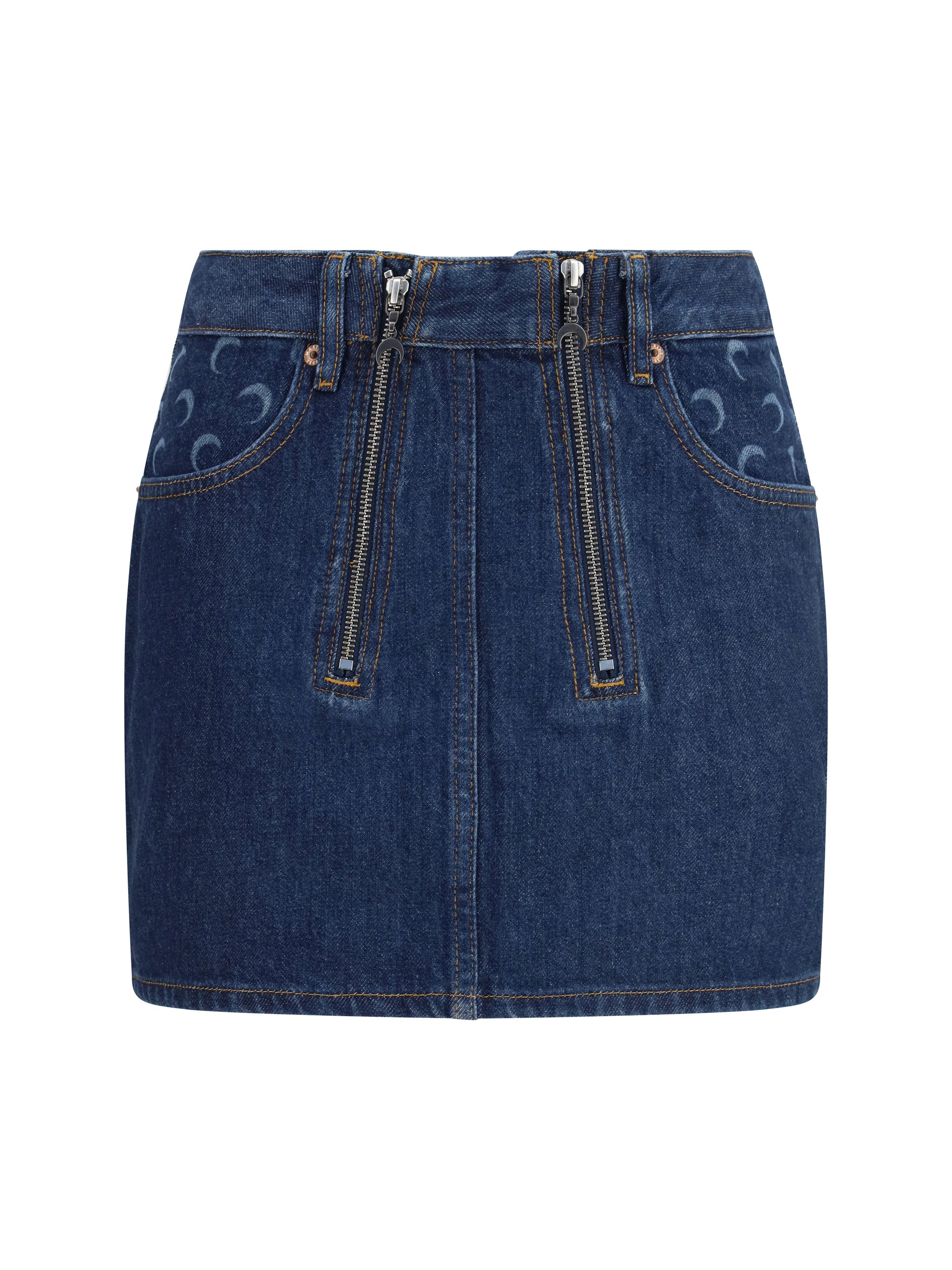 MARINE SERRE 36 zipped mini skirt 