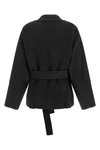 the khaite alder jacket in pure anthracite grey structured wool defines an ove