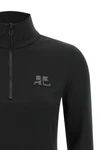 the second-skin jersey by courrèges defines a tight and structured silhouette