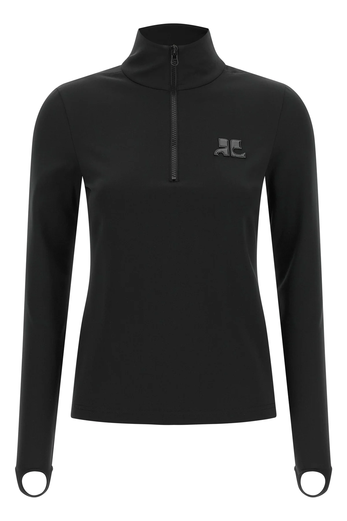 the second-skin jersey by courrèges defines a tight and structured silhouette