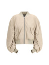 secchia flight bomber in lamb leather