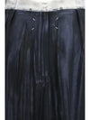 foil-treated midi skirt