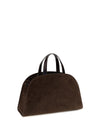 romy suede top handle bag