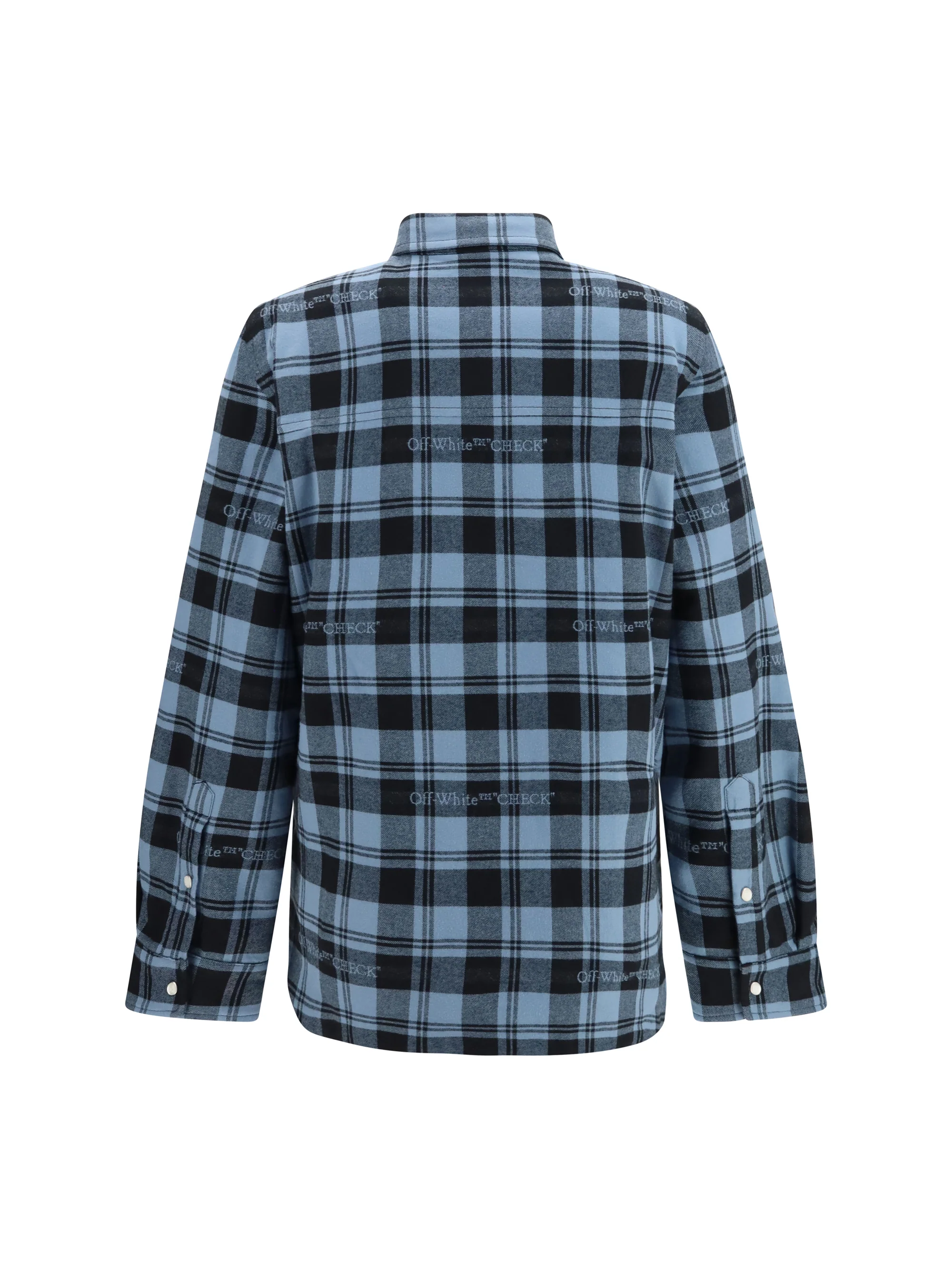 OFF-WHITE 38 check flannel padded overshirt