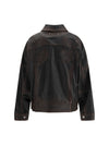 nappa leather bomber jacket